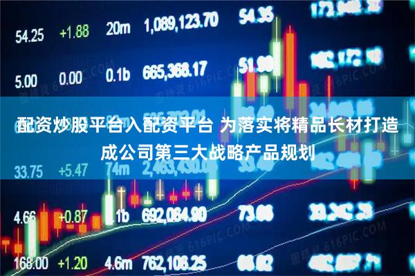 配资炒股平台入配资平台 为落实将精品长材打造成公司第三大战略产品规划